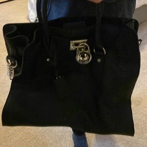 Michael Kors Beautiful Black Bag with silver chain